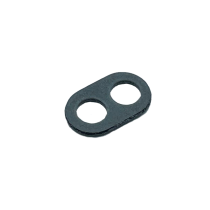 2-Loch-Zugentlaster aus Vulkanfiber grau 20x12, Ø6.5mm