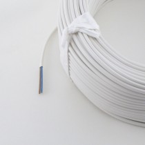 Kabel flach 2x0.75mm2 weiss 100m