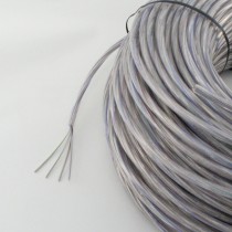 Kabel rund 4x0.75mm2 transparent Ø6mm 100m