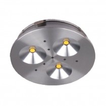 LED Einbau-Unterschrankleuchte 3x1W ww aluminium