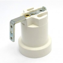 Lampenfassung E27 glatt mit angebautem Winkel