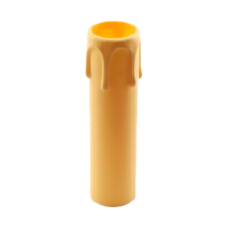 Kerzenhülse für E14-Kerzenfassung Lg. 100mm elfenbein Plastik