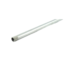 Rohr mit Endgew. 1/4'''' Aluminium poliert Lg. 1m