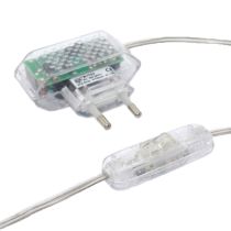 LED Steckernetzgerät 700mA mit Kabel 2m transparent