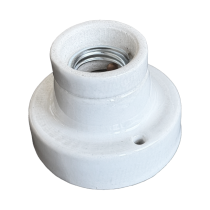 Deckenfassung E27 Porzellan weiss