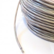 Kabel rund 3x0.75mm2 transparent mit Stahlseele Ø5.5mm 200m - Ring