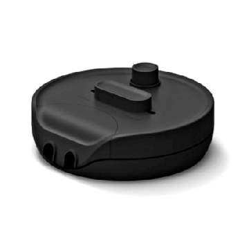 LED floor controller 230V 4-25W 2 light sources black