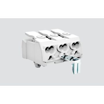 3-pole Luminaire Connector with pluggable grounding