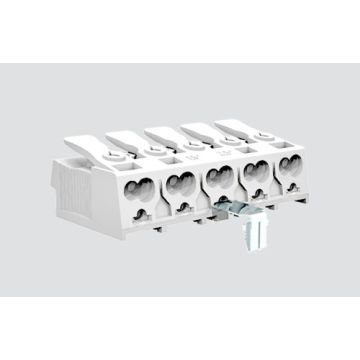 5-pole Luminaire Connector with pluggable grounding