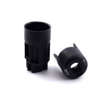 Kerzenfassung E14 Rastkappe mit M10x1 50mm schwarz