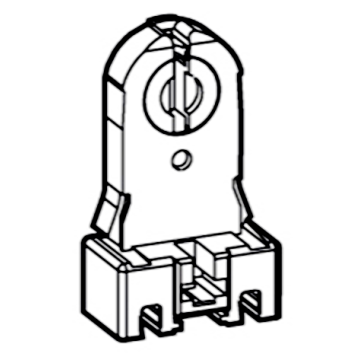 Douille traversante G13, découpe 10,5x25,5