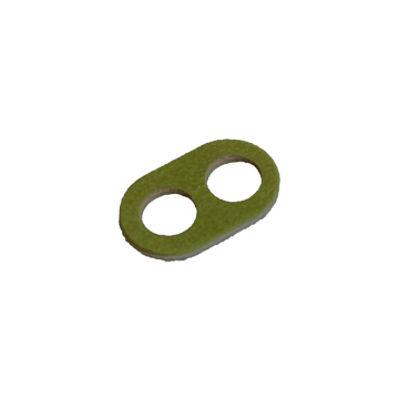 2-hole strain relief made of green vulcanized fiber