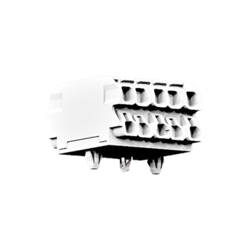 5-pole Luminaire Connector with pluggable grounding ""double decker