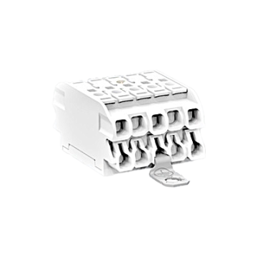 5-pole Luminaire Connector with “double decker” grounding bracket