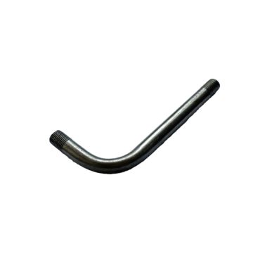 Angle with end thread M10x1 raw iron