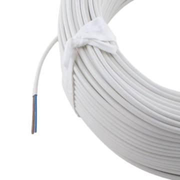 Kabel flach 2x0.75mm2 weiss 100m
