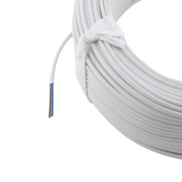 Cable flat 2x0.75mm2 white 100m