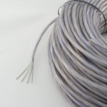 Cable round 4x0.75mm2 transparent Ø6mm 100m
