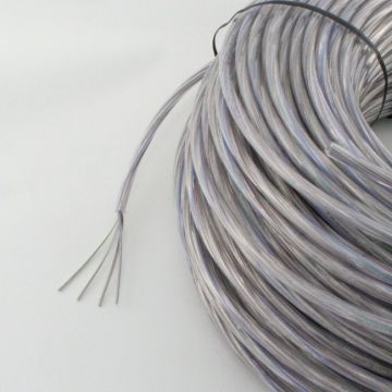 Cable round 4x0.75mm2 transparent Ø6mm cut/m