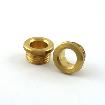 Trumpet nipple brass thread M10x1, thread length 5 mm