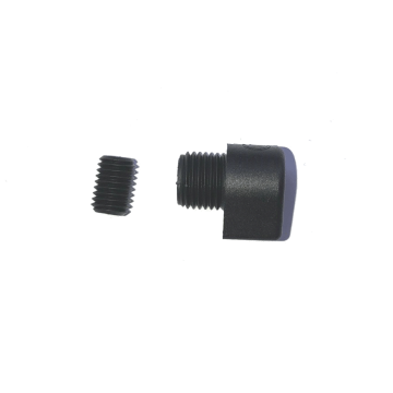 Strain relief with grub screw thread M10x1 black