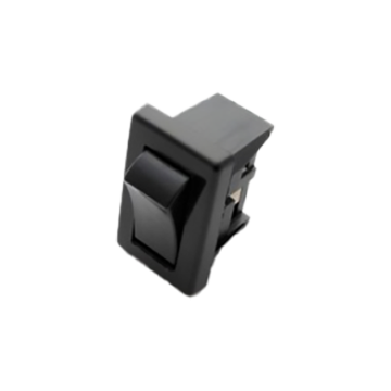 Built-in rocker switch black