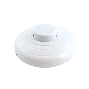 Foot pedal switch mounted white