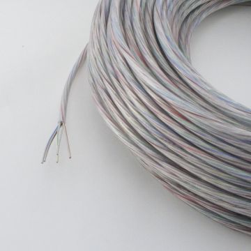 Cable round 5x0.75mm2 transparent Ø6.3mm cut/m