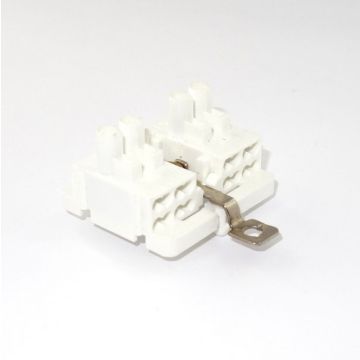 4-pole Luminaire Connector with grounding bracket