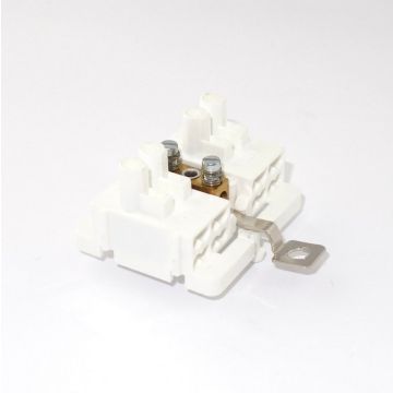 4-pole Luminaire Connector with grounding block, plug-in installation