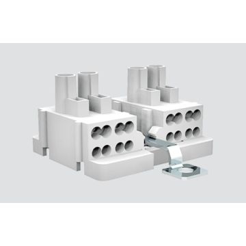 4-pole Luminaire Connector with grounding bracket