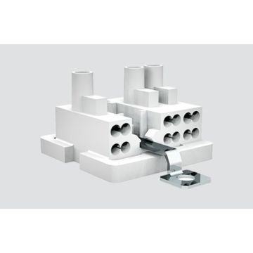 Luminaire Connector 3P + E with ground block