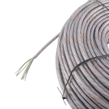 Cable round 7x0.75mm2 transparent Ø6.8mm cut/m