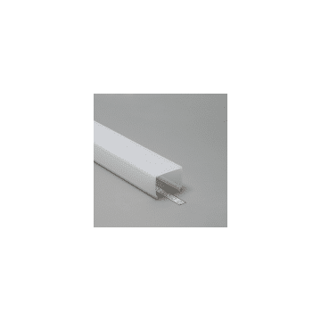 Abdeckung Quader 30mm x 2m opal, rastend