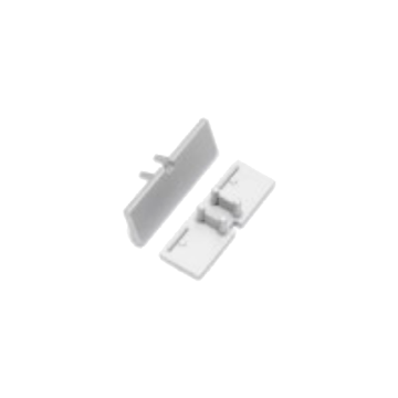 Set of end caps with silver hole