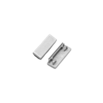 Set of profile end caps silver without hole