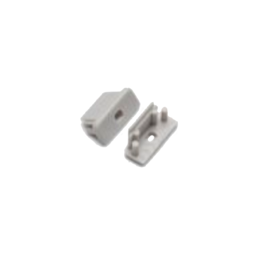 Set of end caps with silver hole