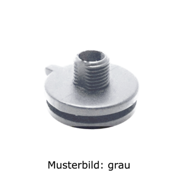 Adaptateur Mamelon vers In-Track M10x1 H=8mm gris
