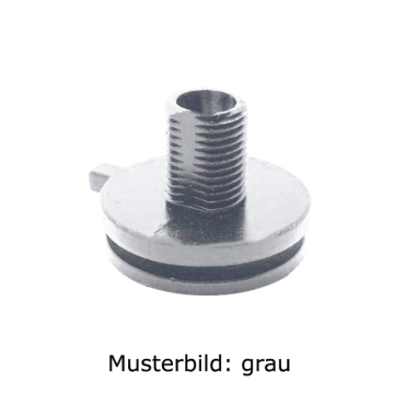Adaptateur Mamelon vers In-Track M10x1 H=12mm gris