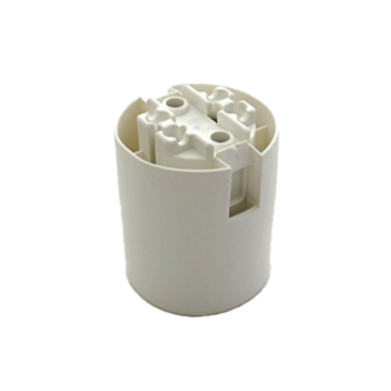 Lampenfassung E27 glatt weiss