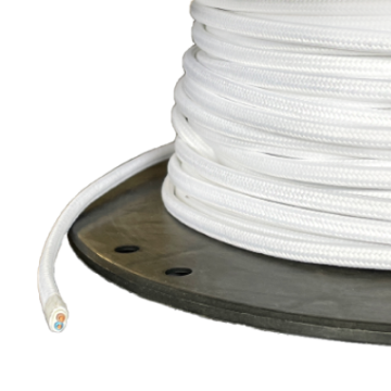 Textilkabel TDLF 2x0.75mm2 weiss, 50m