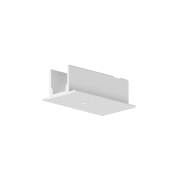 Einbauabdeckung für Endverbinder weiss