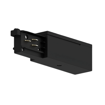Black protective conductor feeder on the right
