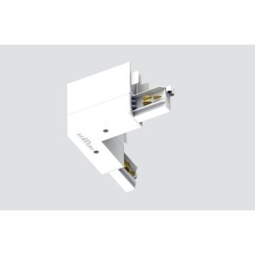 Eckeinspeiser H-Schiene Schutzleiter extern weiss