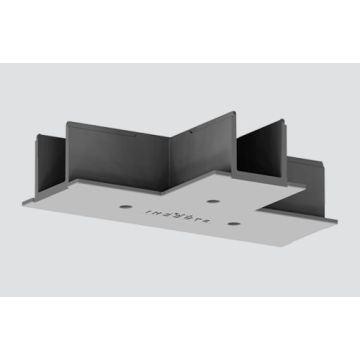 Einbauabdeckung für T-Verbinder grau
