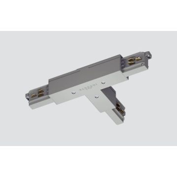 Connecteur en T conducteur de protection interne droit blanc
