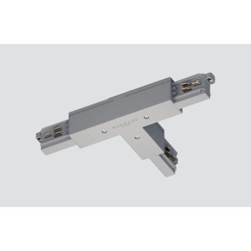 Connecteur en T conducteur de protection externe droit blanc