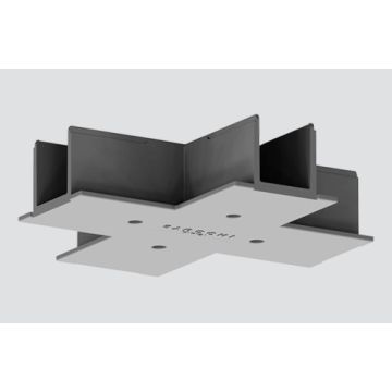Einbauabdeckung für X-Verbinder grau