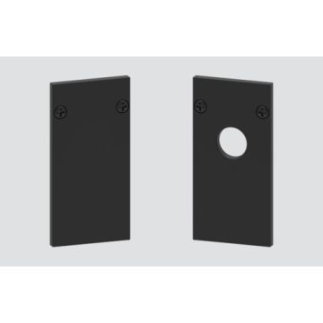 Plastic end cap for white rail