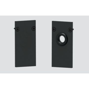 Metal end cap for white rail